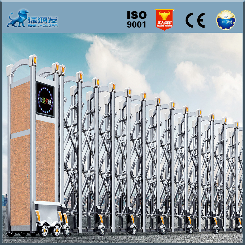 不銹鋼自動(dòng)伸縮門(mén) 不銹鋼自動(dòng)伸縮門(mén)